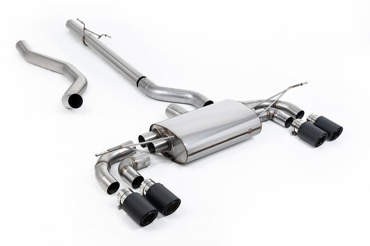 Milltek Sport Abgasanlage passend für Land Rover / Range Rover Defender 130 2.0 I4 P300 & P400e - non-resonated - Carbon E...