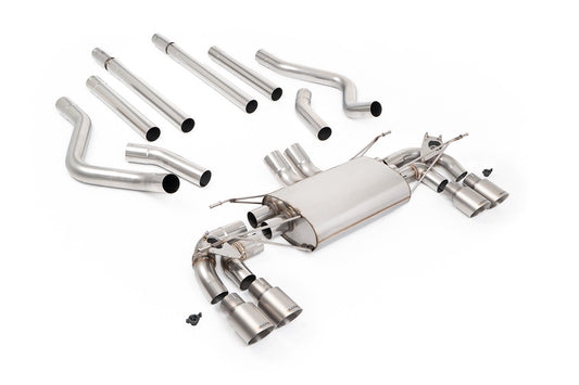 Milltek Sport Abgasanlage passend für Land Rover / Range Rover Defender 130 5.0 V8 non-resonated - titan Endrohre