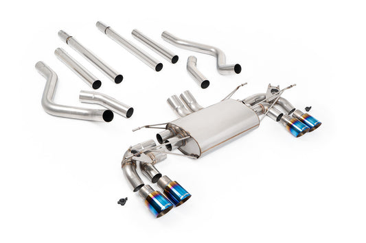 Milltek Sport Abgasanlage passend für Land Rover / Range Rover Defender 130 5.0 V8 non-resonated - titan-geflämmte Endrohre