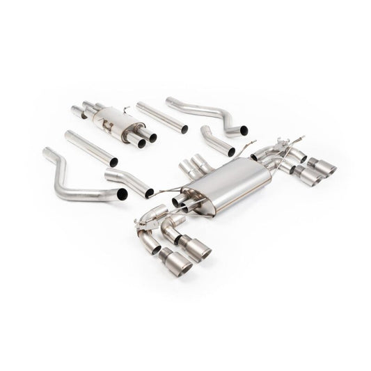 Milltek Sport Abgasanlage passend für Land Rover / Range Rover Defender 130 5.0 V8 resonated - titan Endrohre