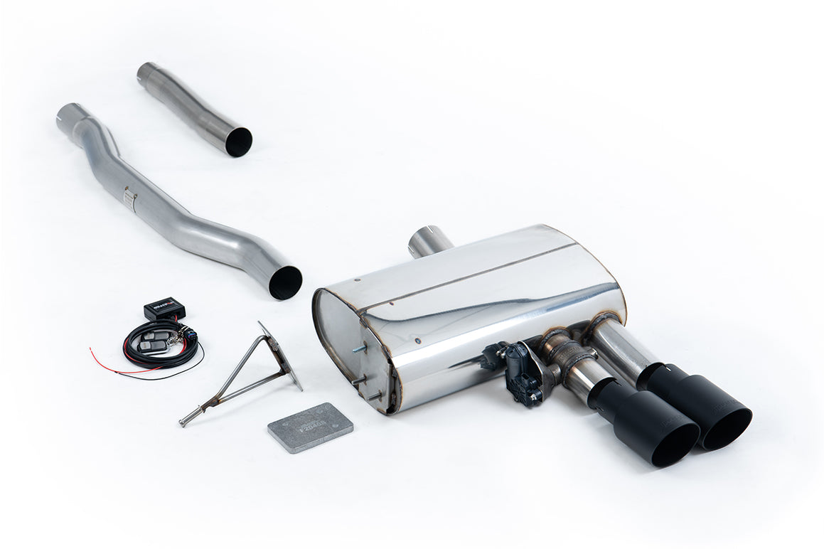 Milltek Sport Auspuffanlage passend für Mini Cooper Mk3 F56 S 2.0 Turbo - schwarze Endrohre