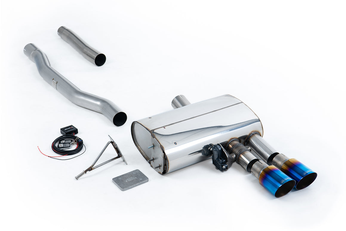 Milltek Sport Auspuffanlage passend für Mini Cooper Mk3 F56 S 2.0 Turbo - schwarze Endrohre