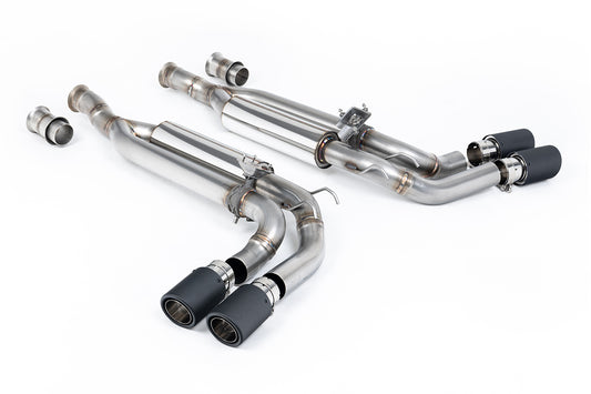 Milltek Sport Abgasanlage passend für Mercedes G-Klasse G63 W463 4.0 Bi-Turbo V8 - carbon Endrohre