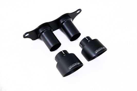 Milltek Sport Endrohrblende Schwarz Cerakote gebürstet für Porsche 911 991.2 GT3 RS