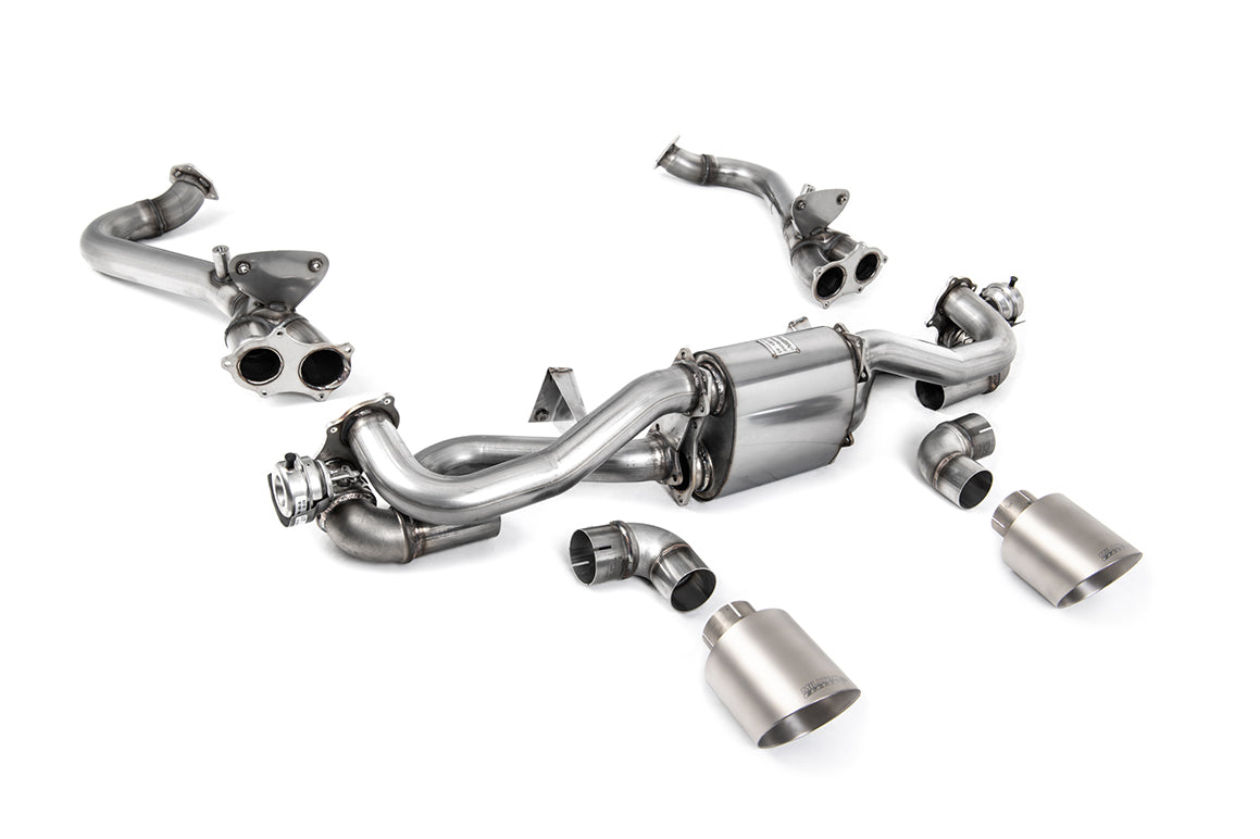 Milltek Sport Auspuffanlage passend für Porsche Boxster & Cayman 718 GTS 4.0 - titan Endrohre