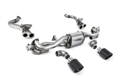 Milltek Sport Auspuffanlage passend für Porsche Boxster & Cayman 718 GTS 4.0 - carbon Endrohre