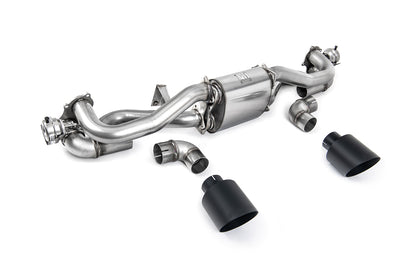Milltek Sport Auspuffanlage passend für Porsche Cayman 718 GT4 4.0 - schwarze Endrohre