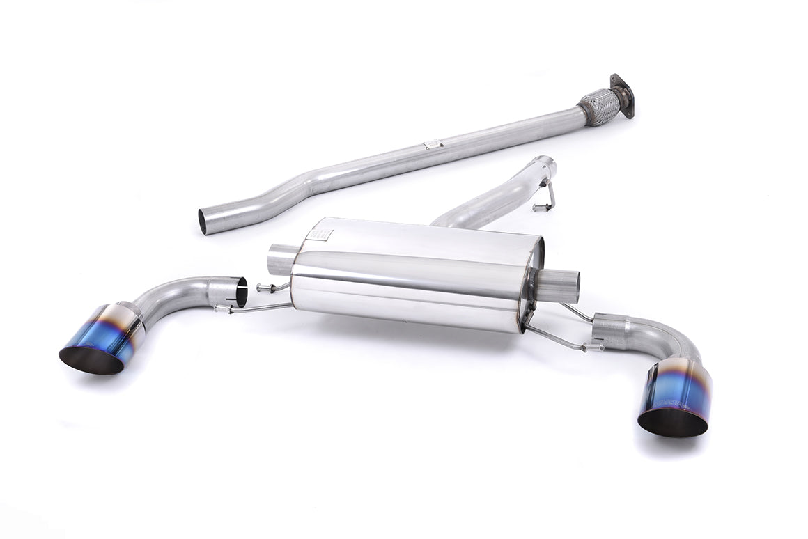 Milltek Sport Auspuffanlage passend für Subaru BRZ 2.0 / 2.4 & Toyota GT86 2.0 - titan geflämmte Endrohre