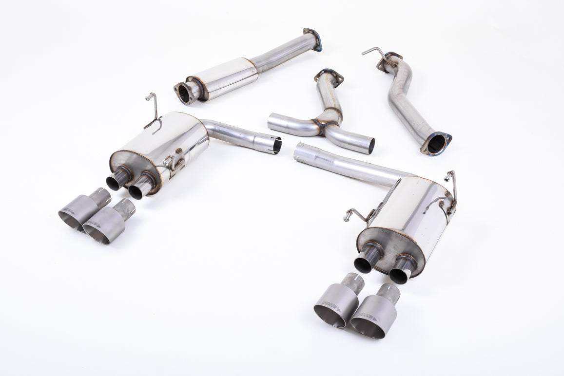 Milltek Sport Auspuffanlage passend für Subaru Impreza WXR STI Saloon / Sedan - titan Endrohre