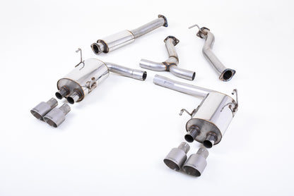Milltek Sport Auspuffanlage passend für Subaru Impreza WXR STI Saloon / Sedan - titan Endrohre