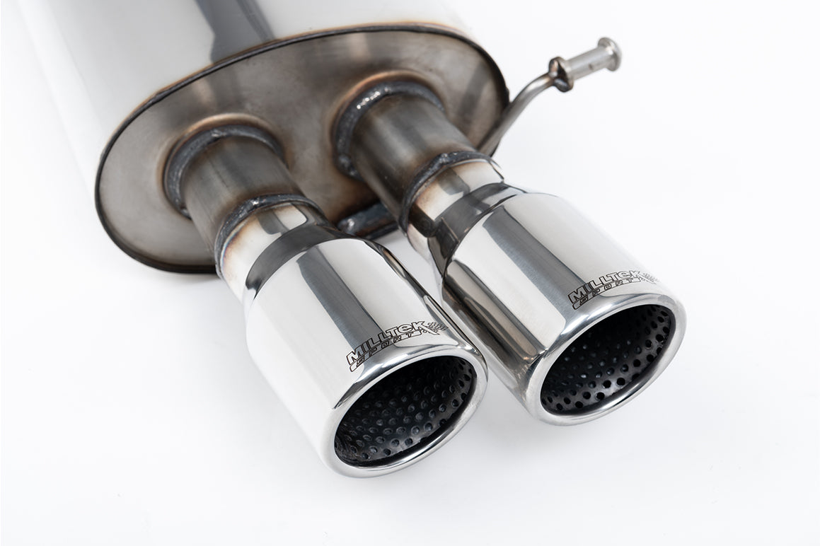 Milltek Sport Auspuffanlage passend für Volkswagen Jetta Mk5 GLI 2.0T FSI - polierte Endrohre