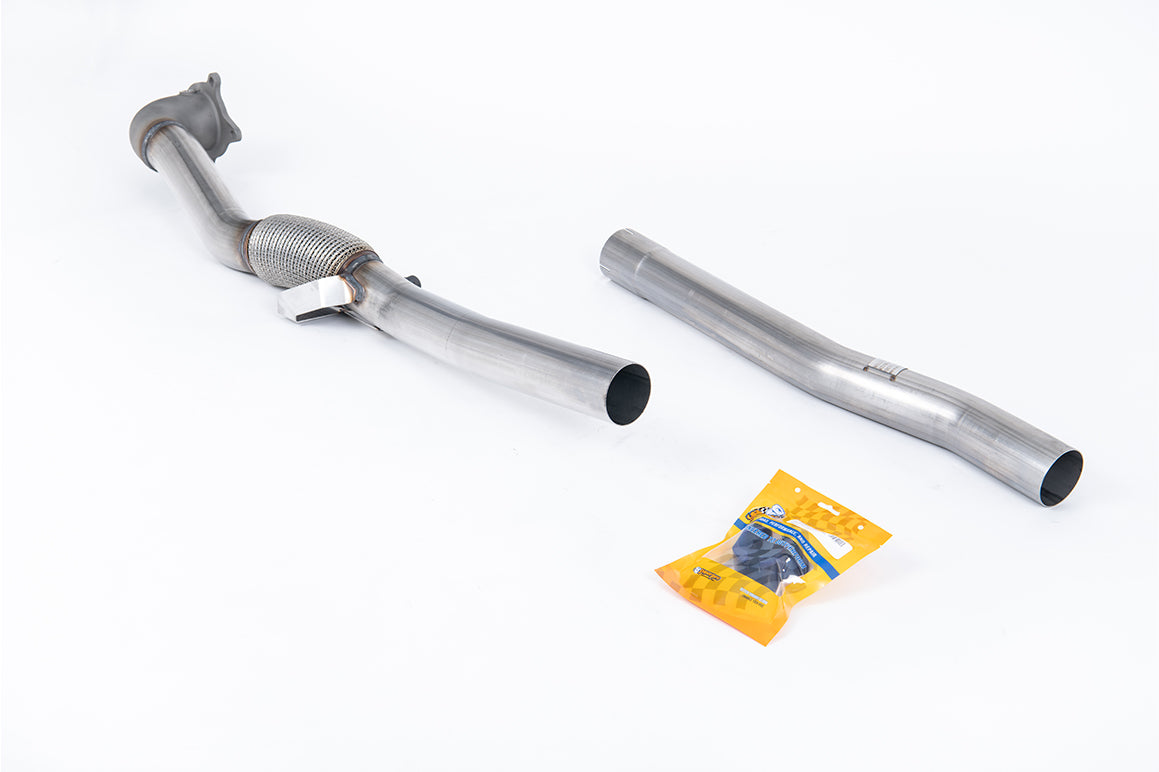 Milltek Sport Downpipe (ohne Kat) passend für VW Golf Mk5 GTI 2.0T FSI MK6 R 2.0 76,2mm