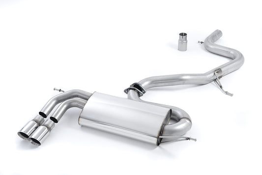 Milltek Sport Auspuffanlage passend für Audi A3 2.0T FSI & VW Golf Mk5 GTI 2.0 FSI - polierte Endrohre