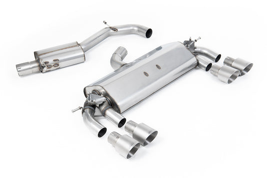 Milltek Sport Auspuffanlage passend für VW Golf 7 Mk7 R 2.0 TSI - Quad GT100 Titan