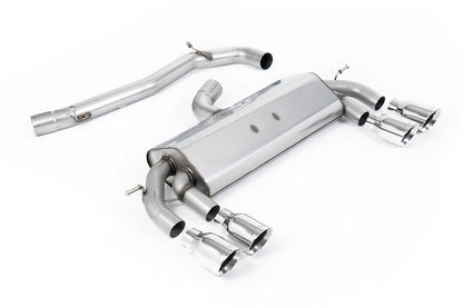 Milltek Sport Auspuffanlage passend für Volkswagen Golf MK7 R 2.0 TSI 300PS (ECE Approved & 76.2mm Systems)