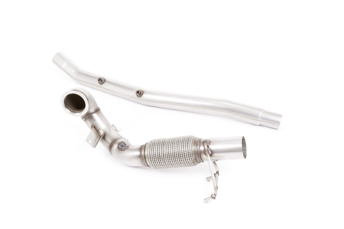 Milltek Sport Downpipe (ohne Kat) passend für Audi S3 2.0 TFSI quattro Saloon Cabrio Sportback 8V & Seat Ateca Cupra 300 4...