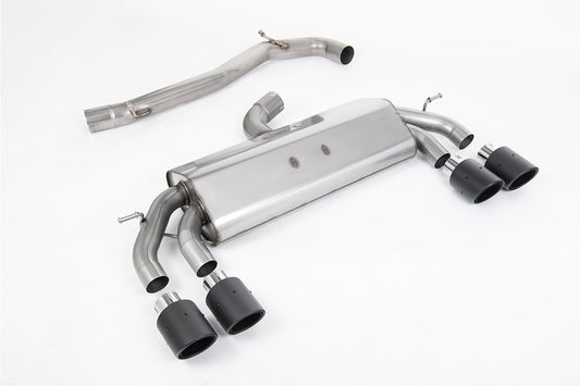 Milltek Sport Abgasanlage passend für VW Golf VII R 2.0 TSI 4motion Facelift - non-resonated - runde Carbon Endrohre