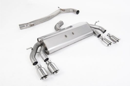Milltek Sport Abgasanlage passend für VW Golf VII R 2.0 TSI 4motion Facelift - non-resonated - runde polierte Endrohre