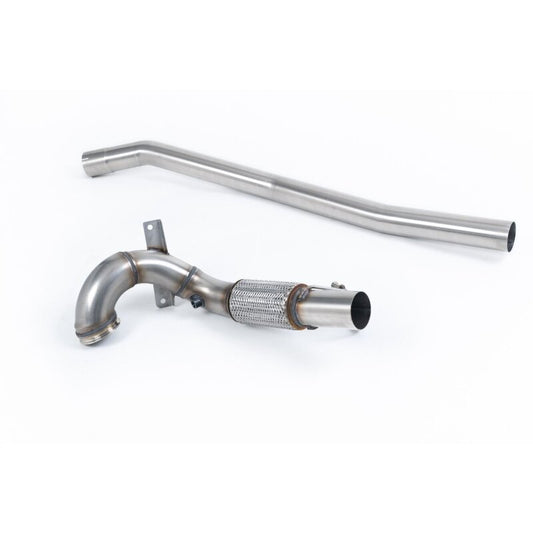 Milltek Sport Downpipe (ohne Kat) passend für VW Golf MK7 R 2.0 TSI MK7.5 R 80mm