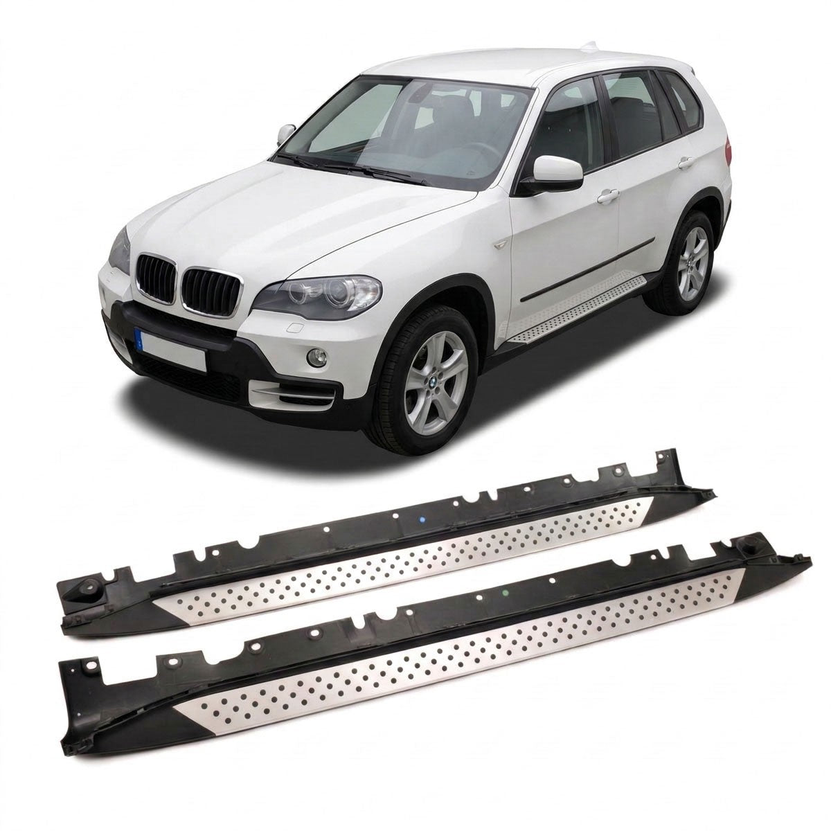 Aluminium SUV Seitenschweller Set passend für BMW X5 E70 2007-2013