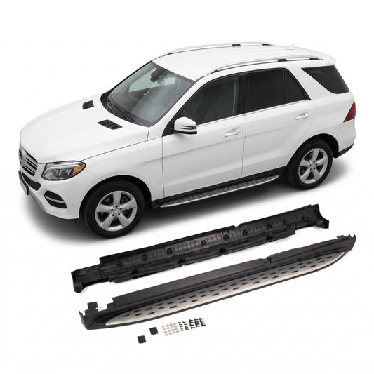 SUV Seitenschweller Set Aluminium passend für Mercedes ML-Klasse GLE W166 2011-2018
