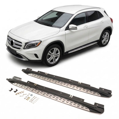 Aluminium SUV Trittbretter Set passend für Mercedes GLA X156 2013-2019