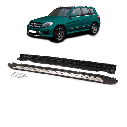 Aluminium Seitenschweller passend für Mercedes GLK-Klasse X204 2008-2015