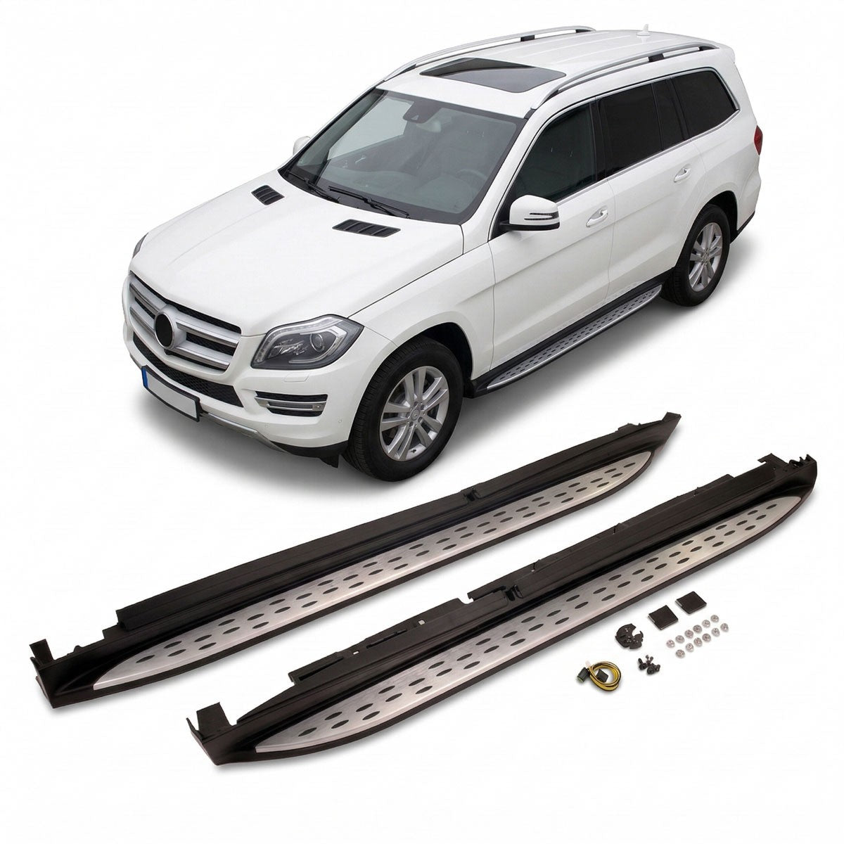 Aluminium Trittbretter passend für Mercedes GL-Klasse X166 2012-2015