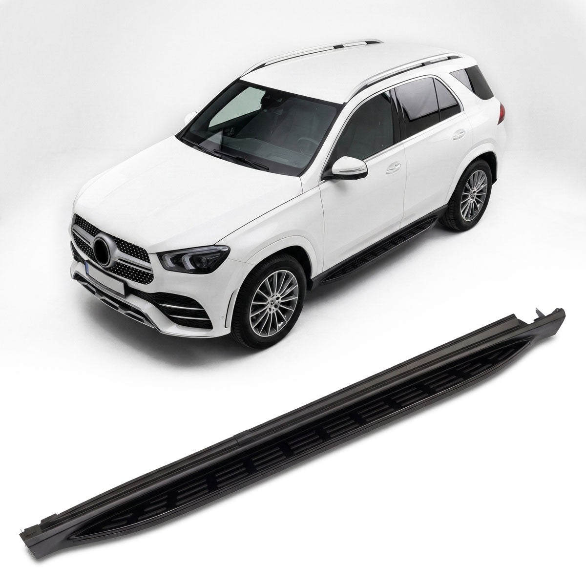 Alu Seitenschweller Laufflächen Schwarz passend für Mercedes GLE (V167) 2018-2024