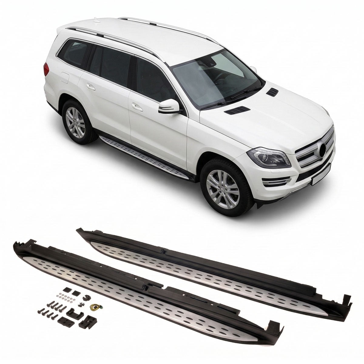 Alu Trittbretter passend für Mercedes GL-Klasse X166 2012-2015
