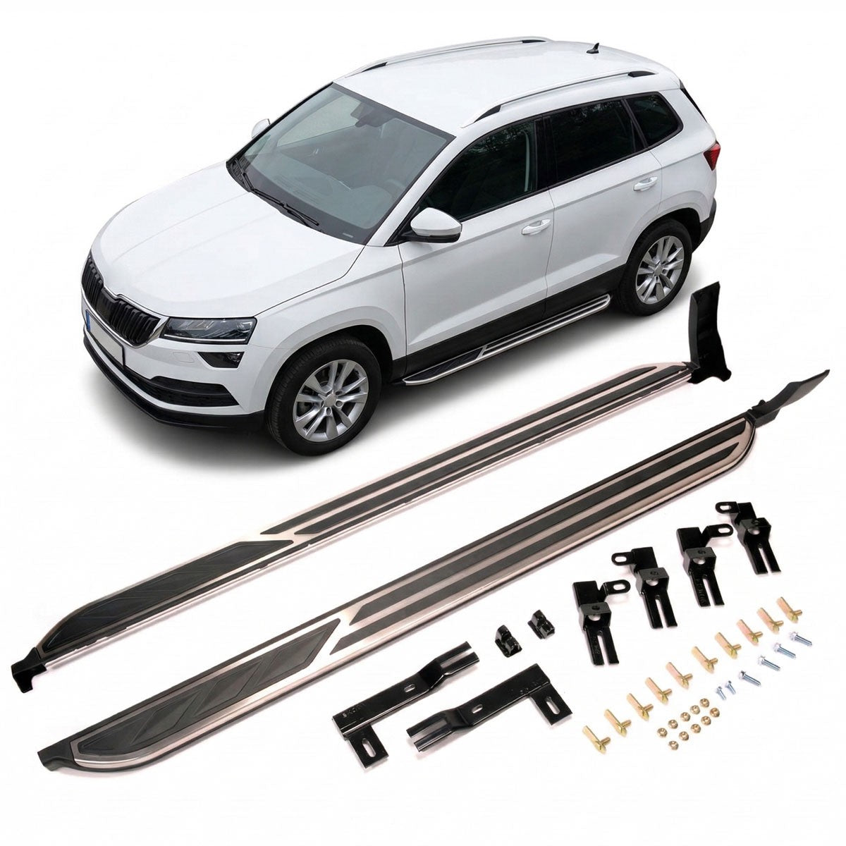 Aluminium Seitenschweller passend für Skoda Karoq 2018-heute