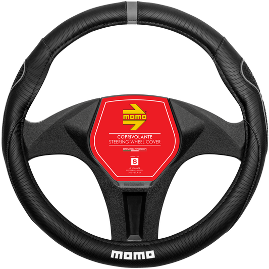MOMO Lenkradhülle SWC 014 Super Grip schwarz / grau  Gr. M