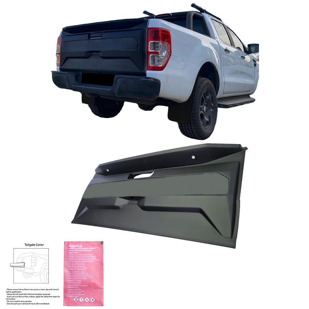 Heckklappenabdeckung passend für FORD Ranger T6-T7-T8 2012-2022 Matt Schwarz