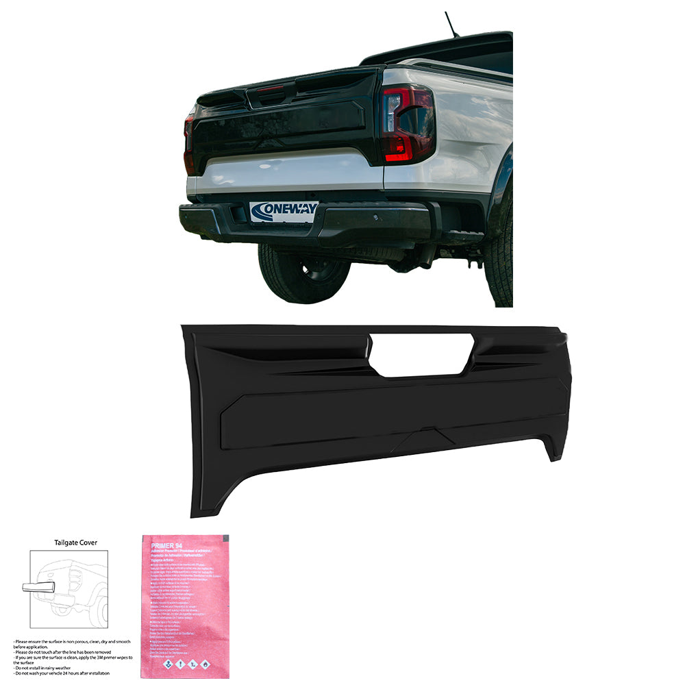 Heckklappenabdeckung passend für FORD Ranger T9 2023+ Matt Schwarz