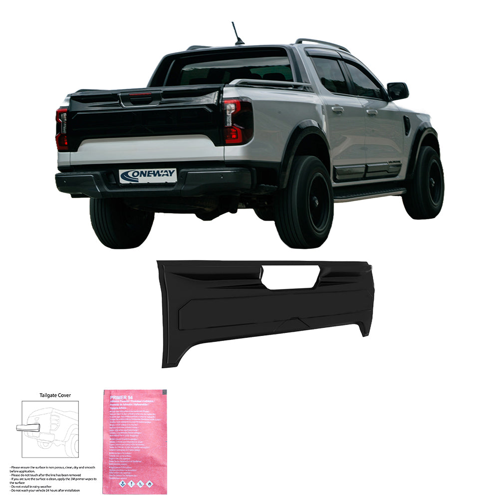 Heckklappenabdeckung passend für FORD Ranger T9 2023+ Matt Schwarz