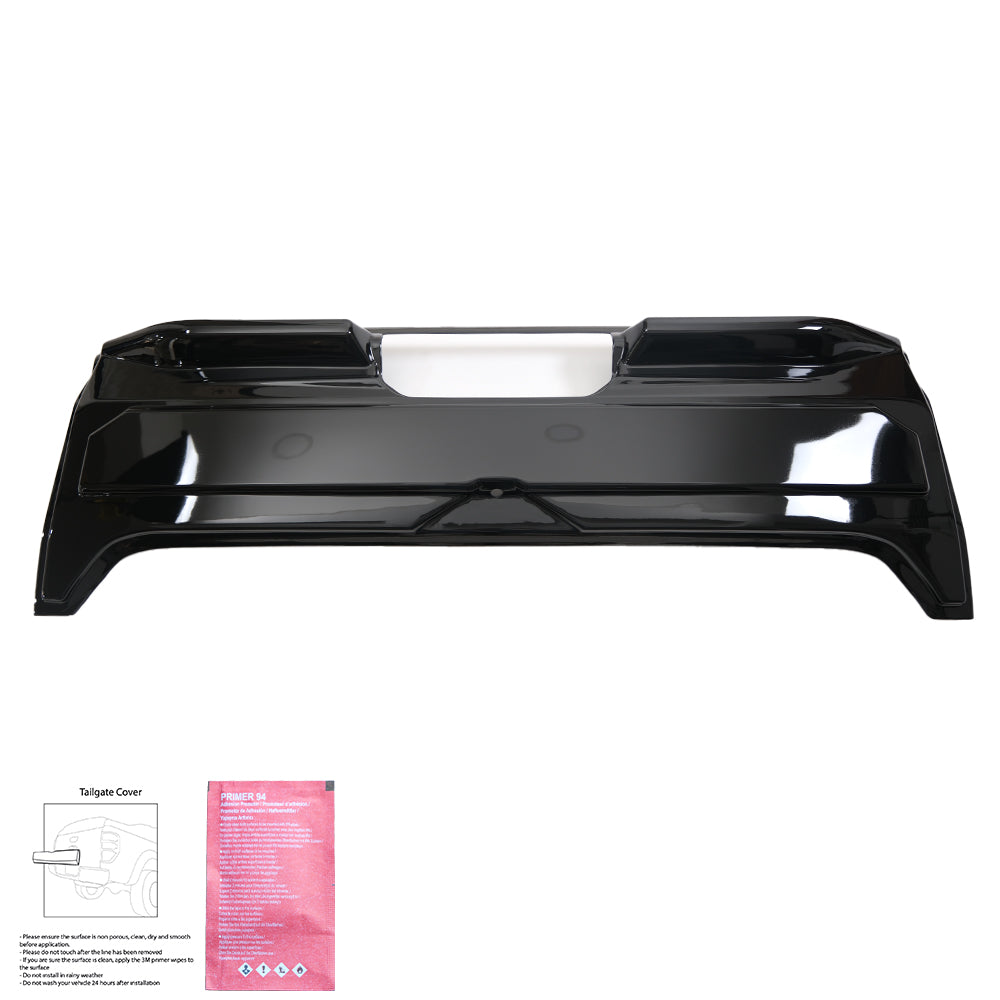 TC07.017-G - Heckklappenabdeckung passend für Ford Ranger T9 2023+ (Hochglanz Schwarz)
