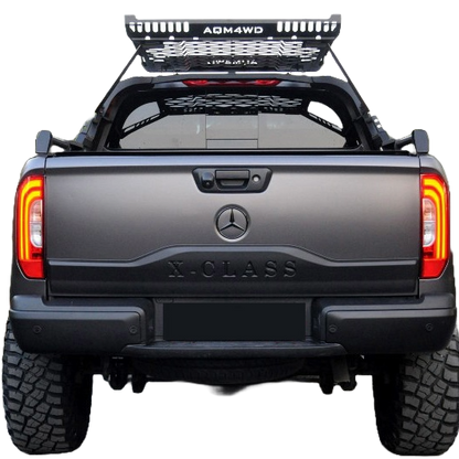 Heckklappenabdeckung passend für MERCEDES X-Klasse W470 2017+ V2 Matt Schwarz