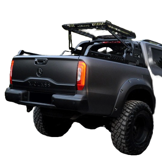 Heckklappenabdeckung passend für MERCEDES X-Klasse W470 2017+ V2 Matt Schwarz