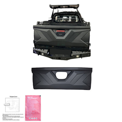 Heckklappenabdeckung passend für MITSUBISHI L200 Triton Serie 4 2010-2014 Matt Schwarz