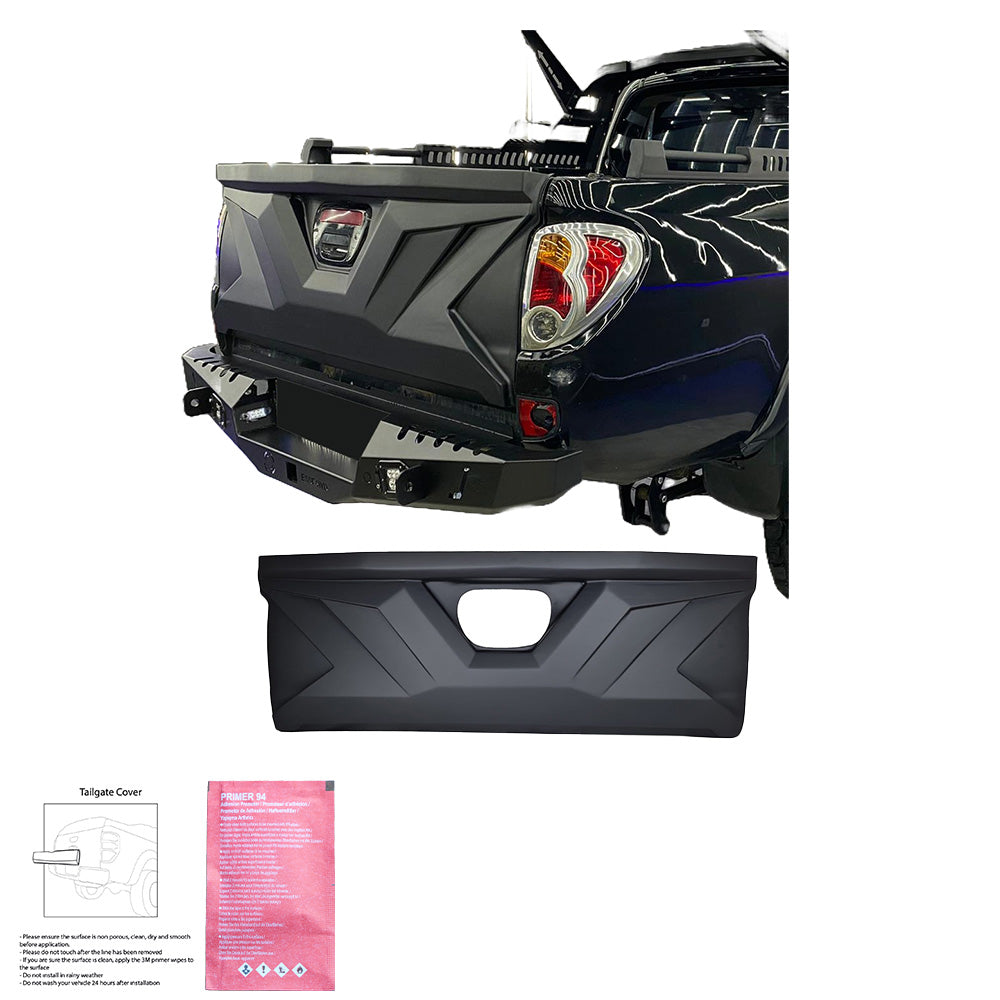 Heckklappenabdeckung passend für MITSUBISHI L200 Triton Serie 4 2010-2014 Matt Schwarz