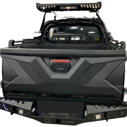 Heckklappenabdeckung passend für MITSUBISHI L200 Triton Serie 4 2010-2014 Matt Schwarz