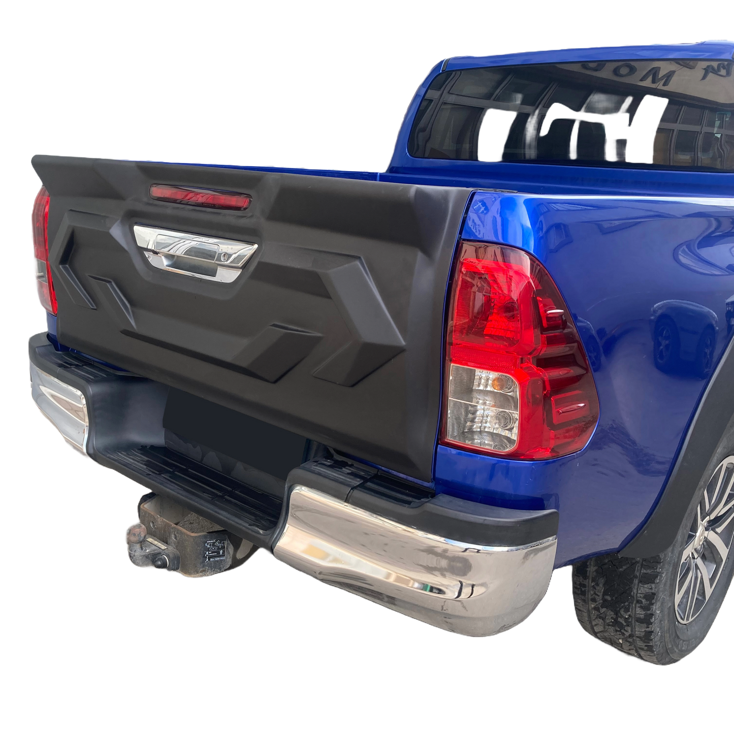 Heckklappenabdeckung passend für TOYOTA Hilux 8. Generation 2015-2020 Matt Schwarz