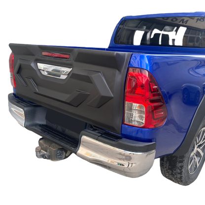 Heckklappenabdeckung passend für TOYOTA Hilux 8. Generation 2015-2020 Matt Schwarz