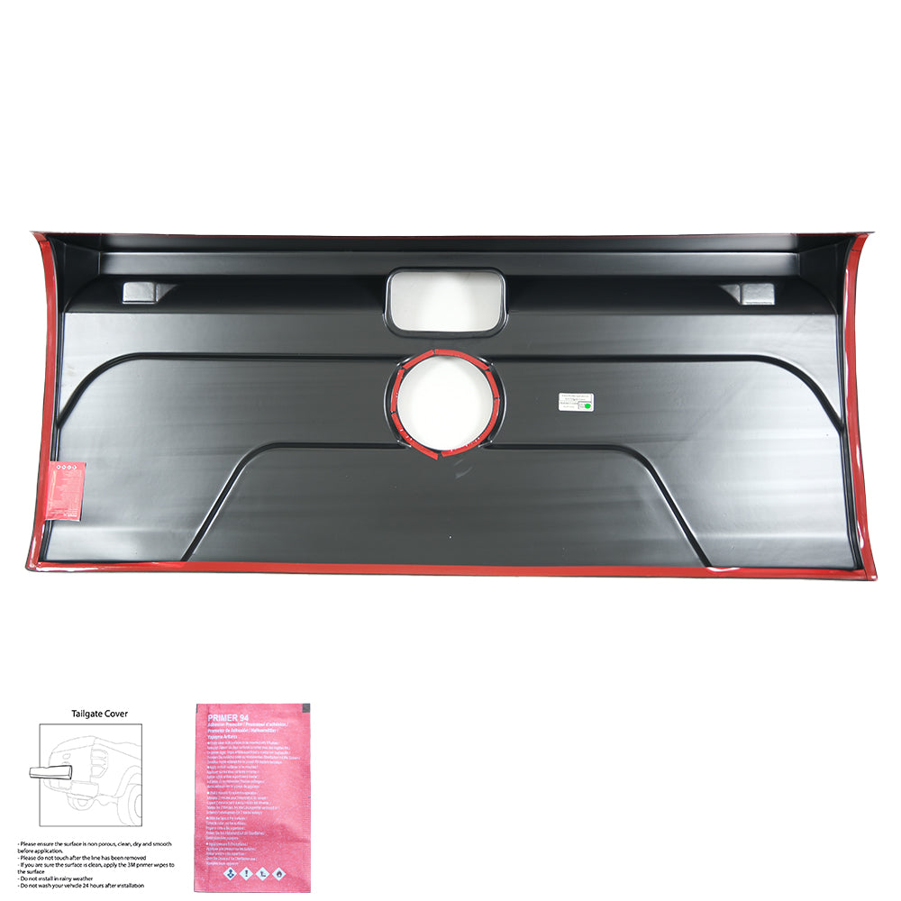 Heckklappenabdeckung passend für VW Amarok MK1-MK1 Facelift 2010-2021 Matt Schwarz