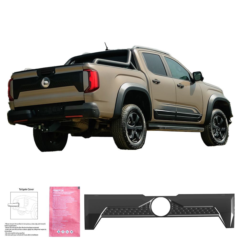 Halbtürabdeckung passend für VW Amarok MK2 2022+ Matt Schwarz
