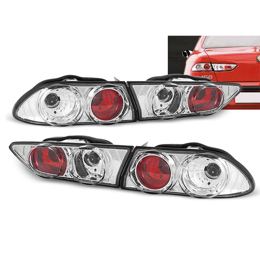 Rücklichter passend für Alfa Romeo 156 10.97-06.03 Chrom