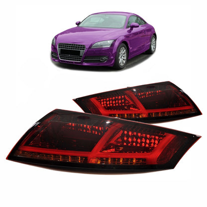 Heckleuchten Dynamisch LED Rot Smoke passend für AUDI TT (8J) Coupe Roadster 2007-2013