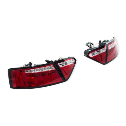 LED Rot Klar Rücklichter passend für Audi A5 (8T) 2007-2009