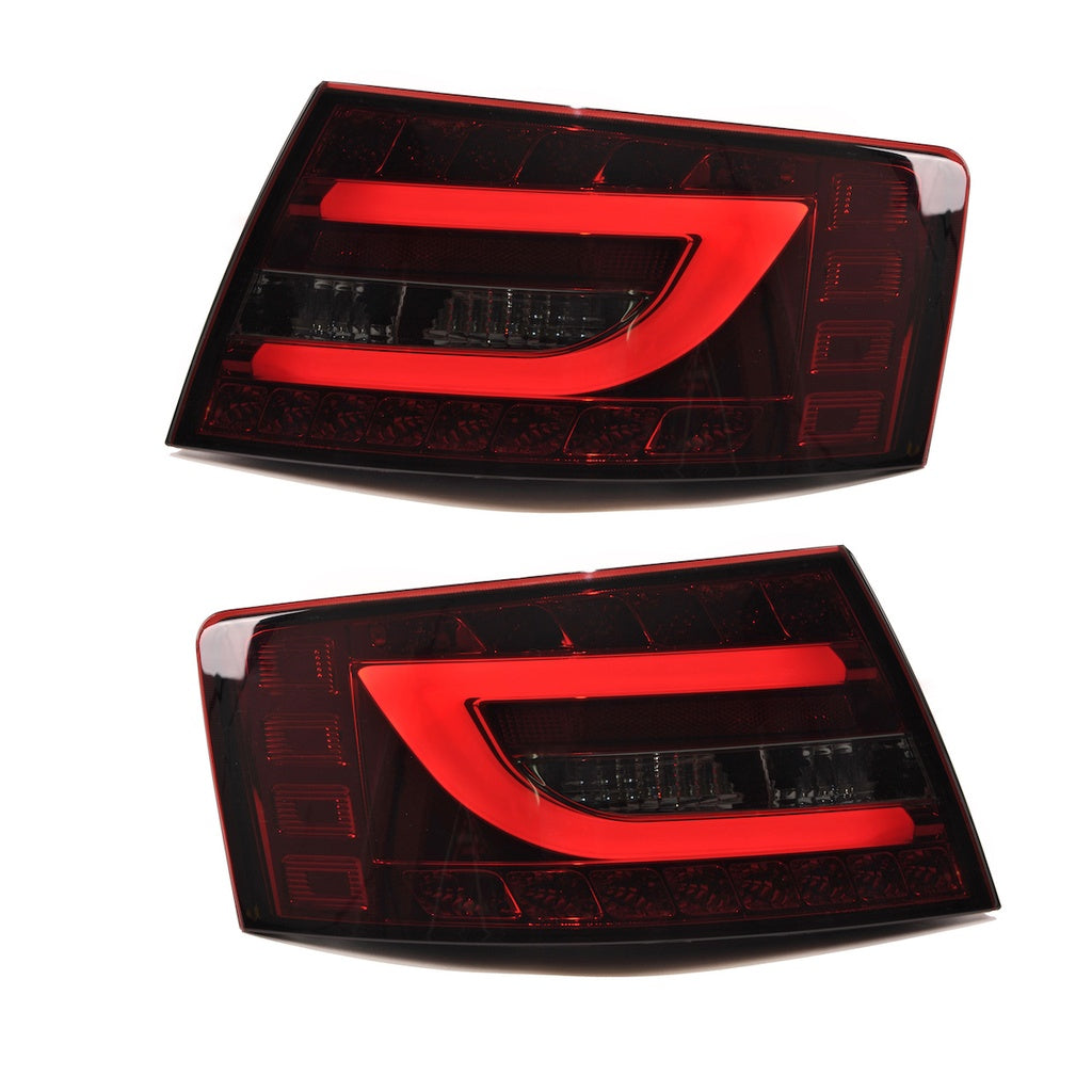 Heckleuchten LED Rot Smoke passend für AUDI A6 C6 (4F) Limousine Vor-Facelift 2004-2008