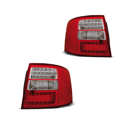LED RÜCKLICHTER ROT WEISS passend für Audi A6 05.97-05.04 AVANT